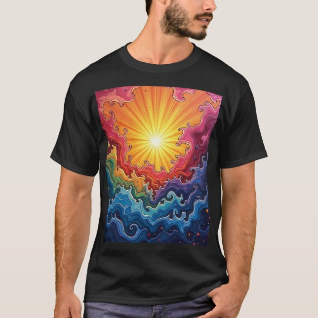 Sonne und Regenbogen T-Shirt (Vorderseite)