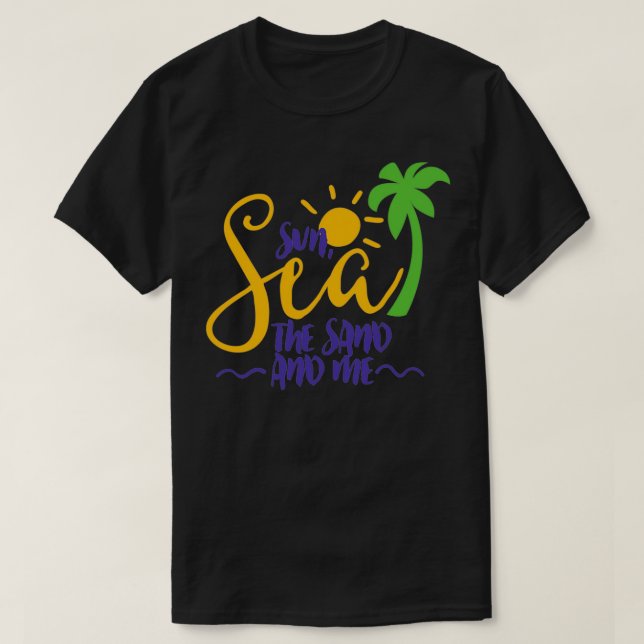 Sonne und Sand T-Shirt (Design vorne)