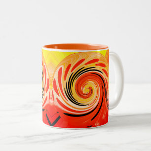 Sonne und Sand Zweifarbige Tasse