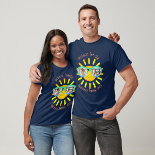Sonne und Sonnenbrille mit denkwürdigen Fotos gefa T-Shirt