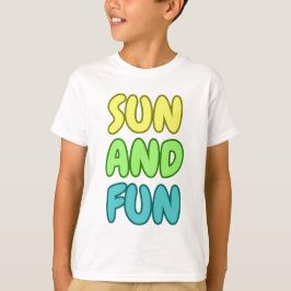 Sonne Und Spaß Kinder T-Shirt