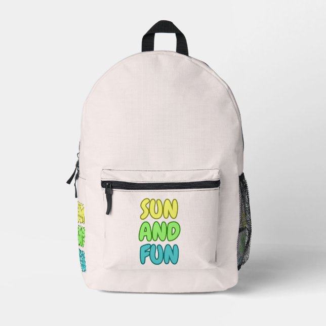 Sonne Und Spaß Rucksack  (Vorderseite)