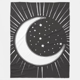 Sonne und Sterne Fleecedecke