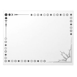 Sonne und Stimmung Notizblock