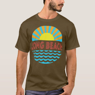 Sonne und Wellen am langen Strand T-Shirt