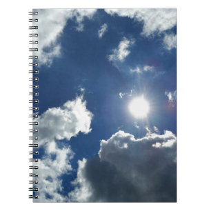 Sonne und Wolken Notizblock