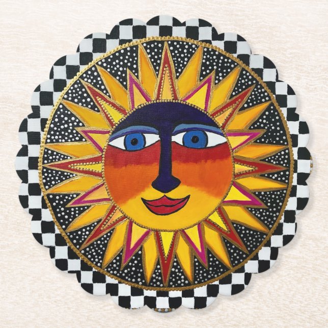 Sonne Untersetzer (Vorderseite)