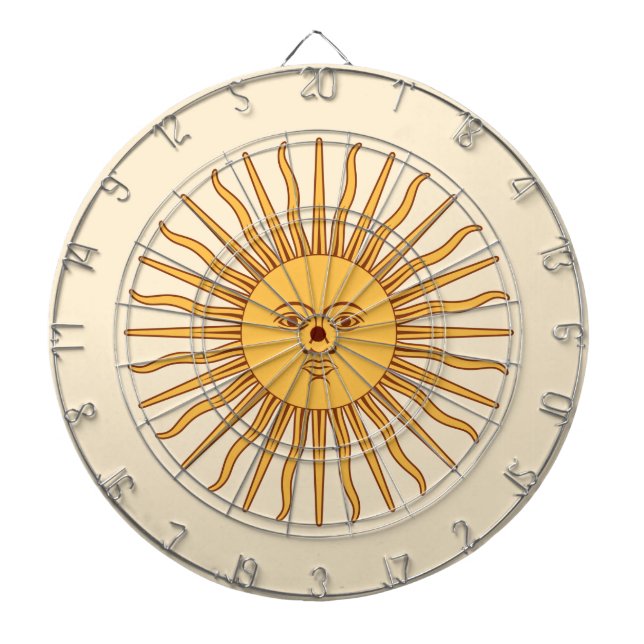Sonne vom Mai Dartscheibe (vorne)