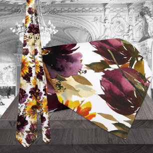 Sonne & Wein Hochzeitsweiß Krawatte