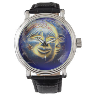 Sonnegesichts-Mondgesichtsuhr Armbanduhr