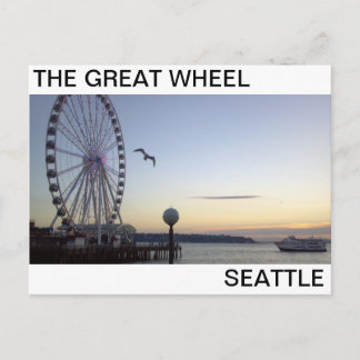 SONNEN AM GROSSEN RADSEATTLE POSTKARTE