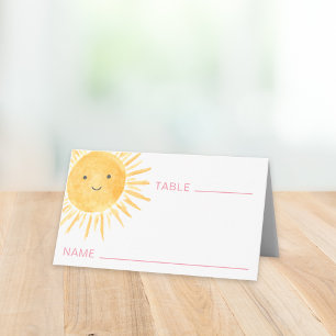 Sonnen-Baby-Party Platzkarte