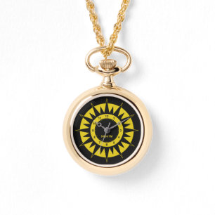 Sonnen-Dial-Uhren mit individuellem Monogramm Armbanduhr