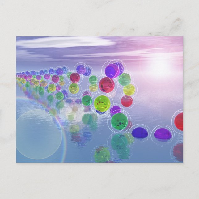 Sonnen in ihren Kursen Postkarte (Vorderseite)