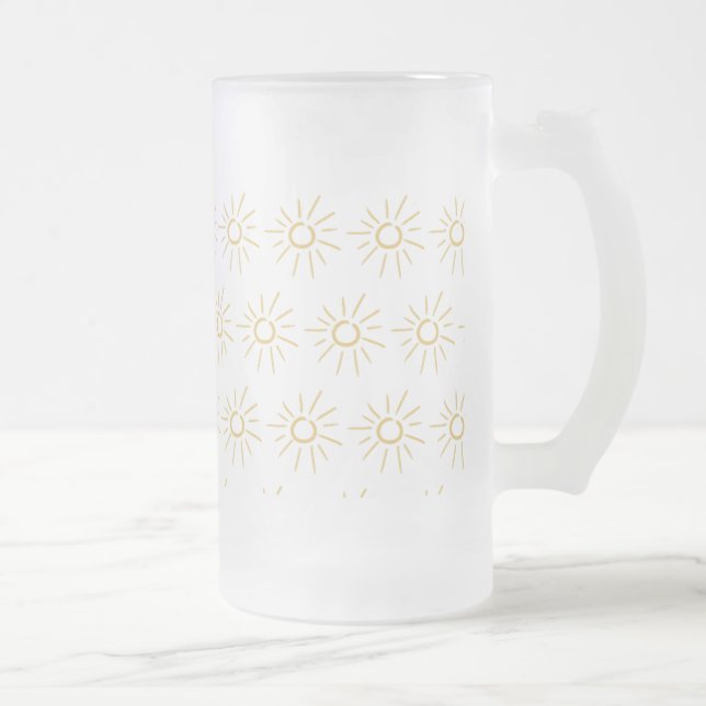 Sonnen Mattglas Bierglas (Rechts)