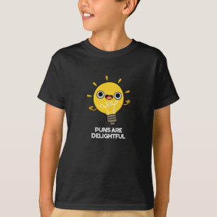 Sonnen sind zauberhaft Funny Bulb Pun Dark BG T-Shirt