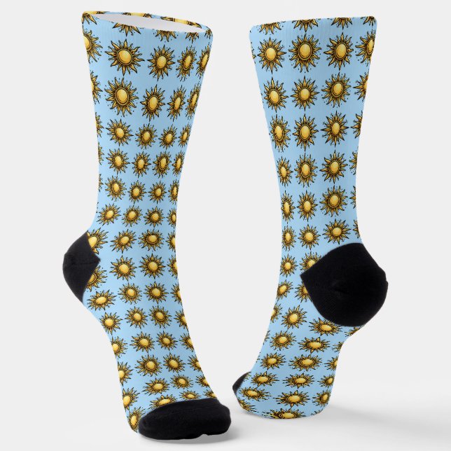 Sonnen Socken (Gewinkelt)