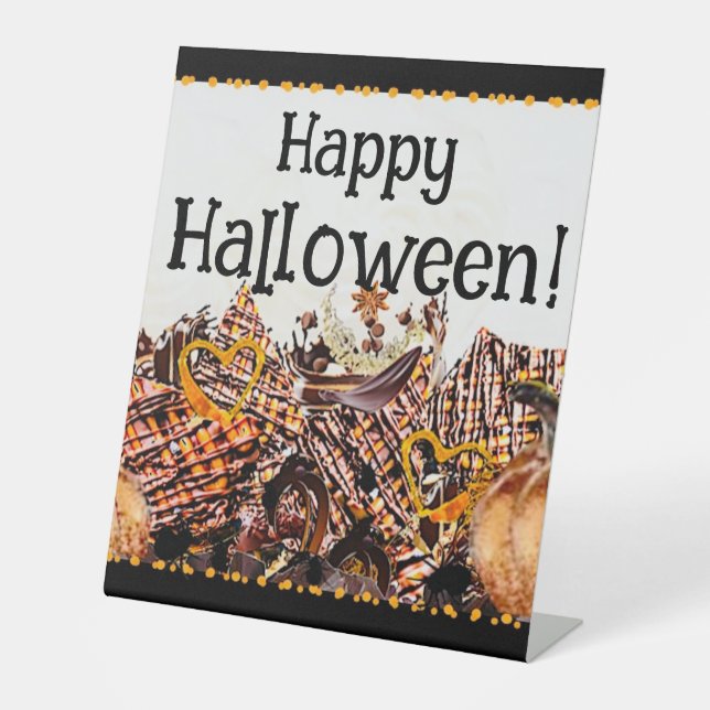SONNEN! SONNENSCHEIN! GLÜCKLICH HALLOWEEN! :) RECT SOCKELSCHILD (Vorderseite)