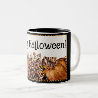 SONNEN! SONNENSCHEIN! GLÜCKLICH HALLOWEEN! : ZWEIFARBIGE TASSE