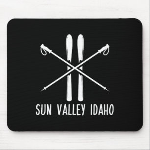 Sonnen-Tal Idaho Skigebiet Skifahren Skier Urlaub Mousepad