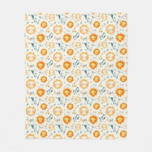 Sonnen- und Blume Babygeschenke Fleecedecke