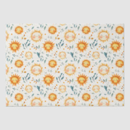 Sonnen- und Blume Babygeschenke Seidenpapier