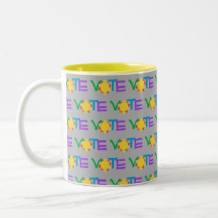 Sonnen-Wahl-Tasse / Spaß bei der Wahl / Wähle mit Zweifarbige Tasse