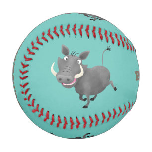 Sonnenafrikanische Warthos-Schwein-Cartoon-Illustr Baseball