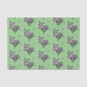 Sonnenafrikanische Warthos-Schwein-Cartoon-Illustr Seidenpapier