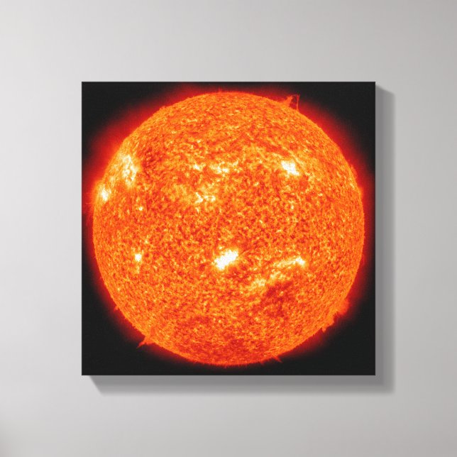 Sonnenaktivität auf der Sonne 2 Leinwanddruck (Vorderseite)