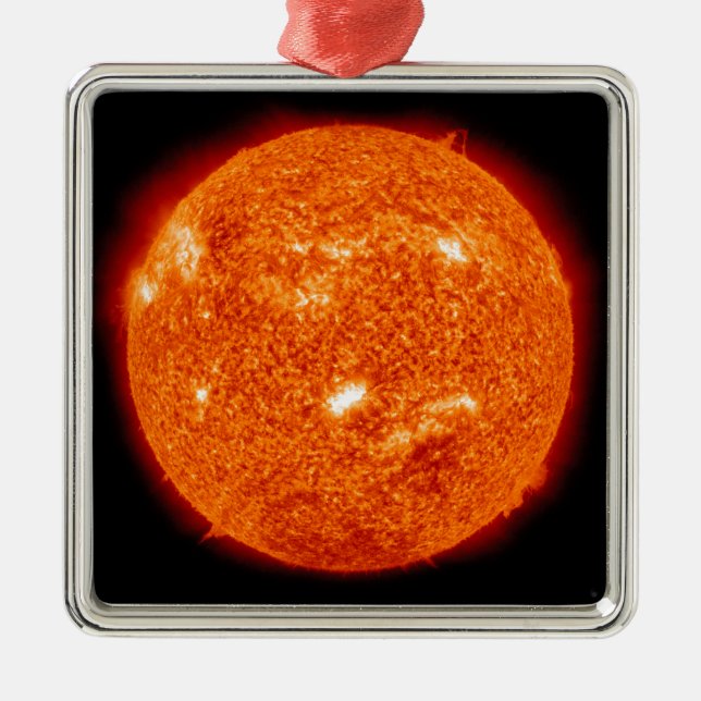 Sonnenaktivität auf der Sonne 2 Ornament Aus Metall (Vorne)