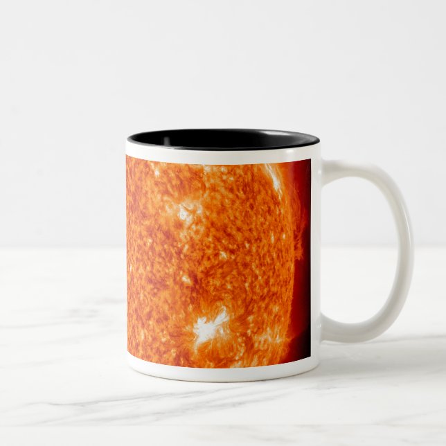 Sonnenaktivität auf der Sonne 3 Zweifarbige Tasse (Rechts)