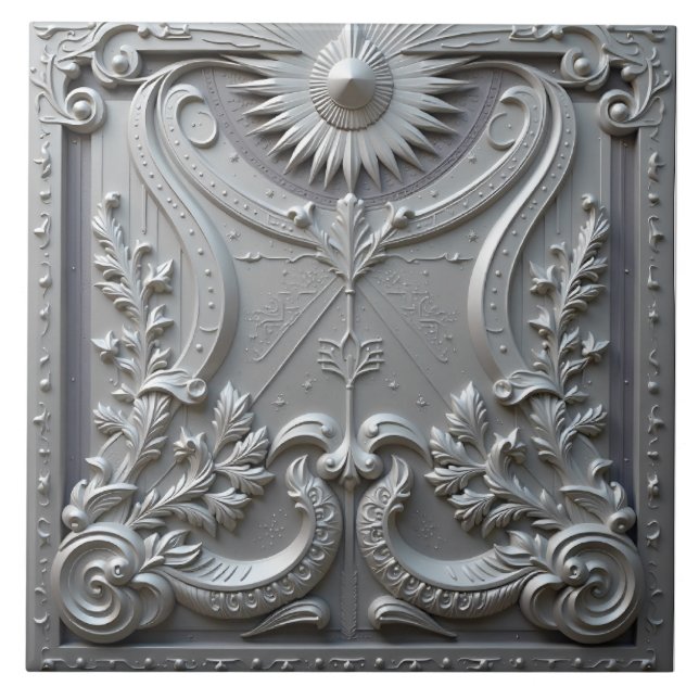 Sonnenanbetung Fliese (Vorderseite)