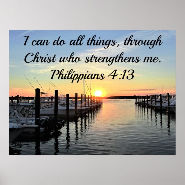 SONNENANLAGE AM SEE DER PHILIPPIANER 4:13 POSTER (Vorne)