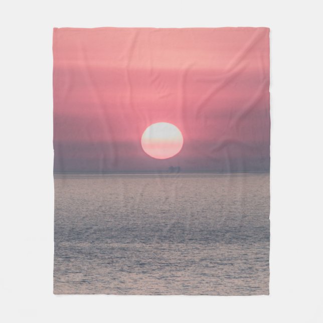 SONNENANLAGE AUF OCEAN HORIZON FLEECEDECKE (Vorderseite)