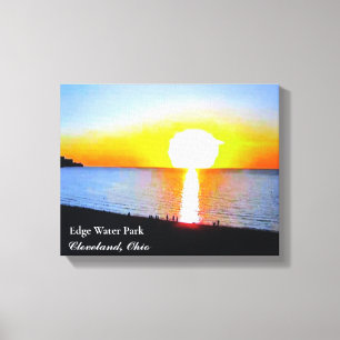 SONNENANLAGE BEI EDGEWATER PARK CLEVELAND OHIO LEI LEINWANDDRUCK