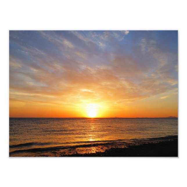 SONNENANLAGE ÜBER DEM MEER FOTODRUCK (Vorne)