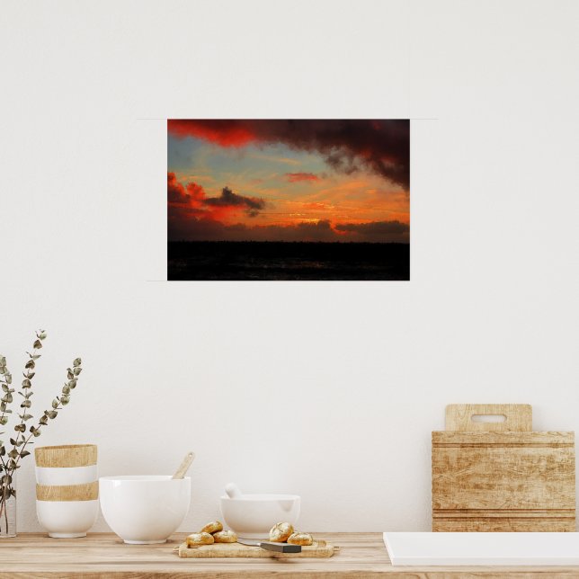 SONNENANLAGE ÜBER DEM MEER POSTER (Küche)
