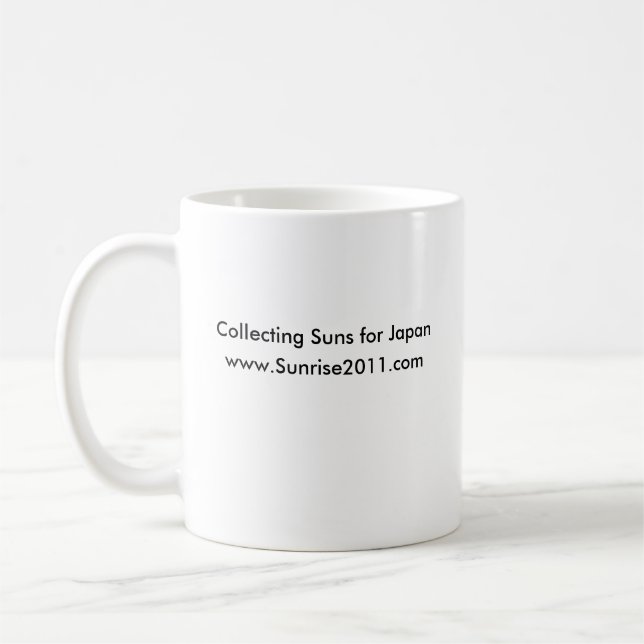 Sonnenaufgang 2011 - Die Sonnen der Welt für Japan Kaffeetasse (Links)