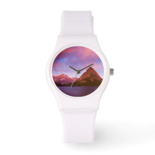 Sonnenaufgang am Gletscher Armbanduhr