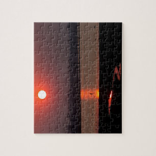 Sonnenaufgang am Mandavu-Staudamm