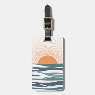 Sonnenaufgang am Meer Gepäckanhänger