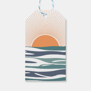 Sonnenaufgang am Meer Geschenkanhänger
