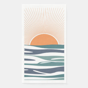 Sonnenaufgang am Meer Serviette
