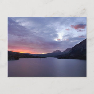 Sonnenaufgang am St. Mary Lake Postkarte