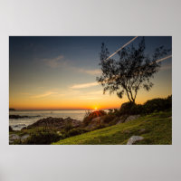 Sonnenaufgang am Strand Armação, Brasilien