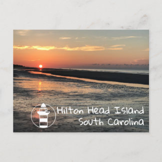 Sonnenaufgang am Strand | Hilton Head Postcard Postkarte
