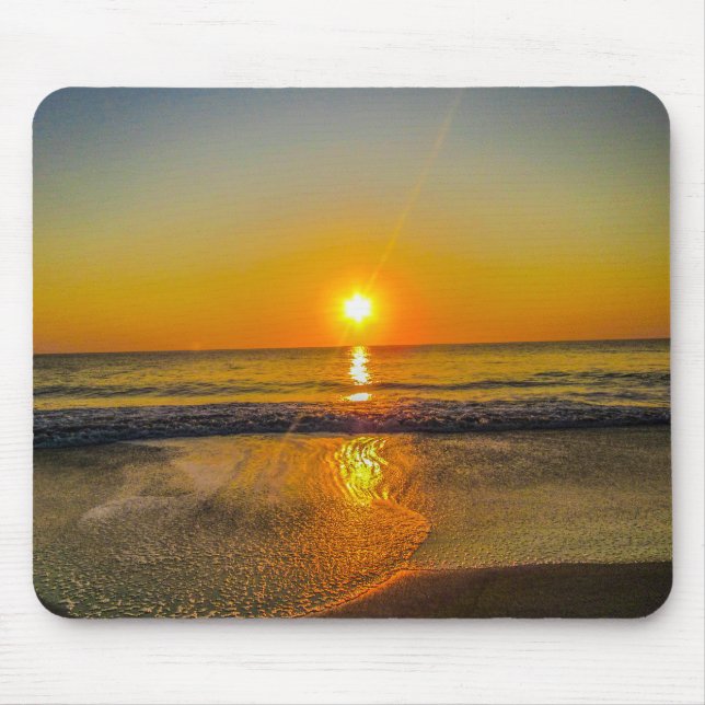 Sonnenaufgang am Strand Mousepad (Vorne)
