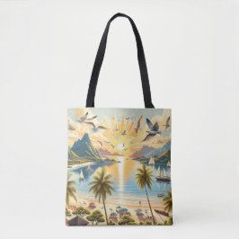 Sonnenaufgang am Strand Tasche
