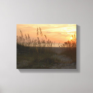 Sonnenaufgang am Strand Tybee Island, Georgien Leinwanddruck